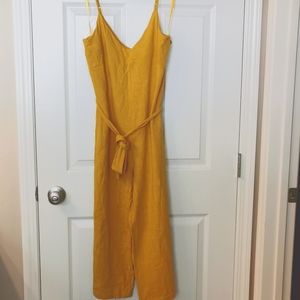 Linen Blend Women's Jumpsuit Large